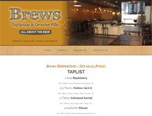 Tablet Screenshot of brews-taphouse.com